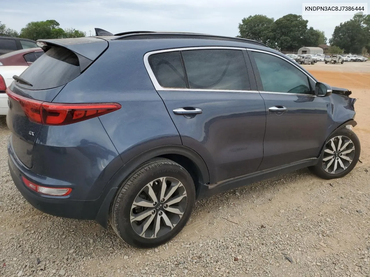 2018 Kia Sportage Ex VIN: KNDPN3AC8J7386444 Lot: 70179494