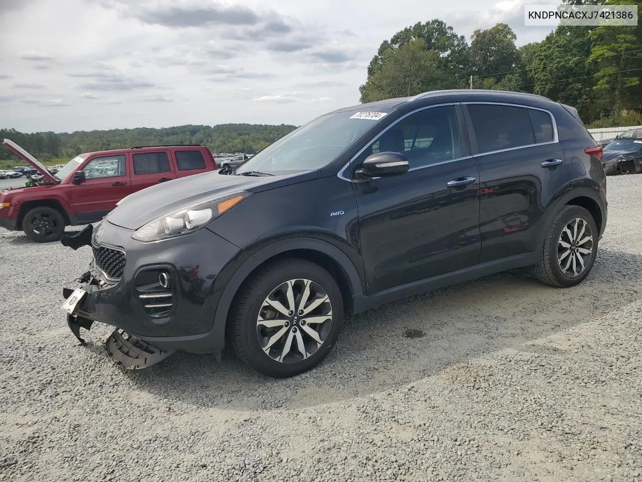 2018 Kia Sportage Ex VIN: KNDPNCACXJ7421386 Lot: 70276704