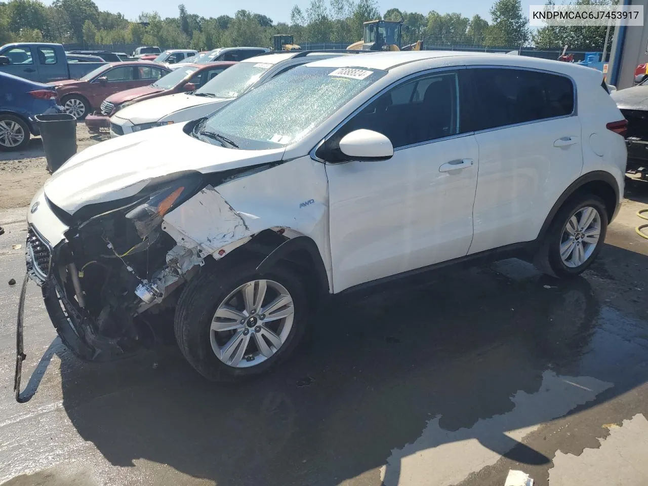 2018 Kia Sportage Lx VIN: KNDPMCAC6J7453917 Lot: 70388824