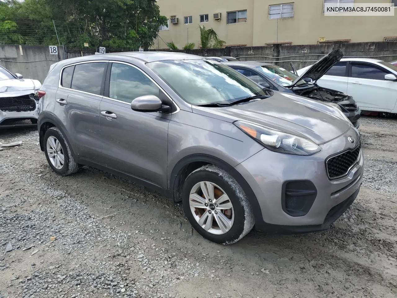 KNDPM3AC8J7450081 2018 Kia Sportage Lx