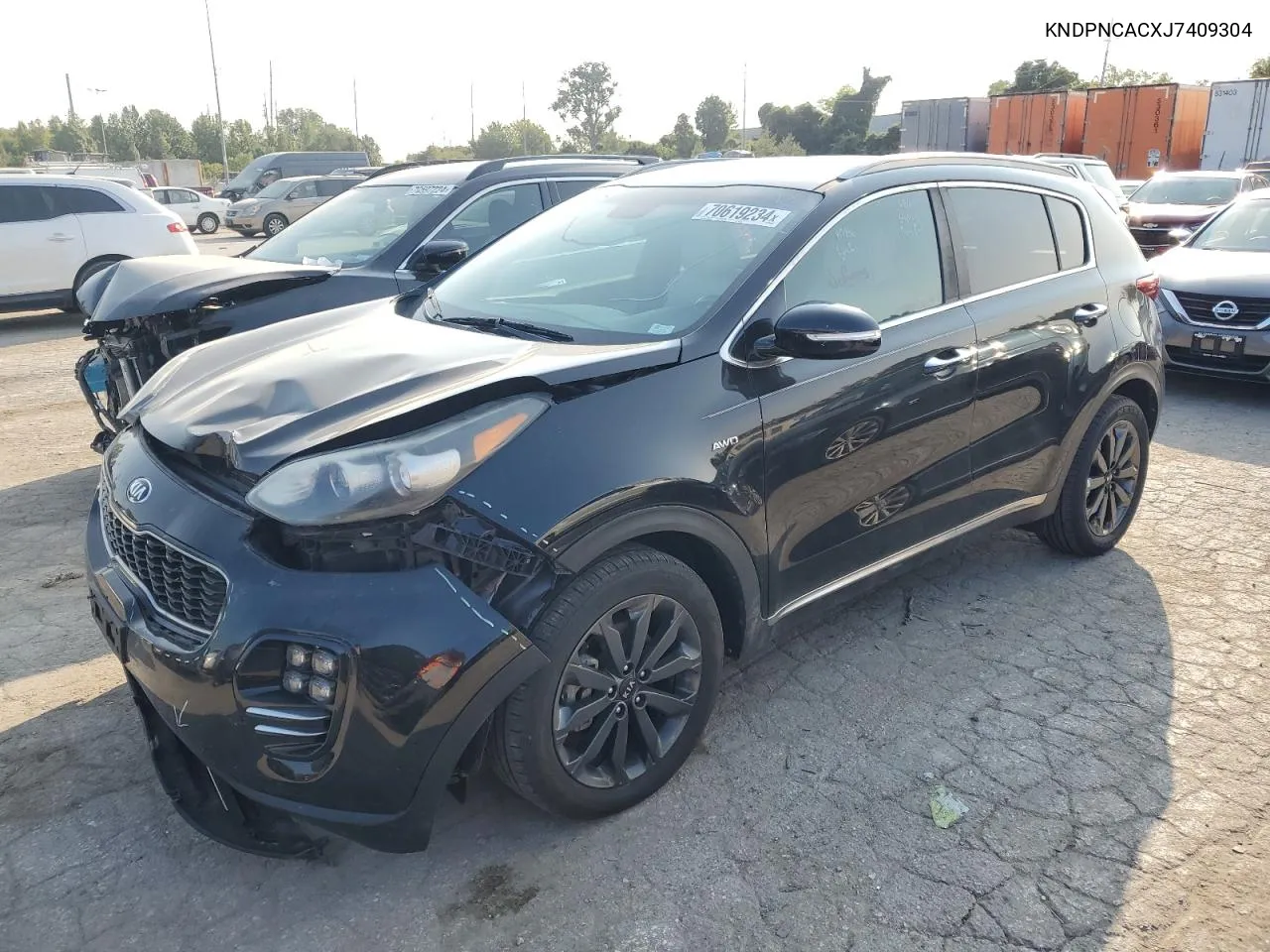 2018 Kia Sportage Ex VIN: KNDPNCACXJ7409304 Lot: 70619234