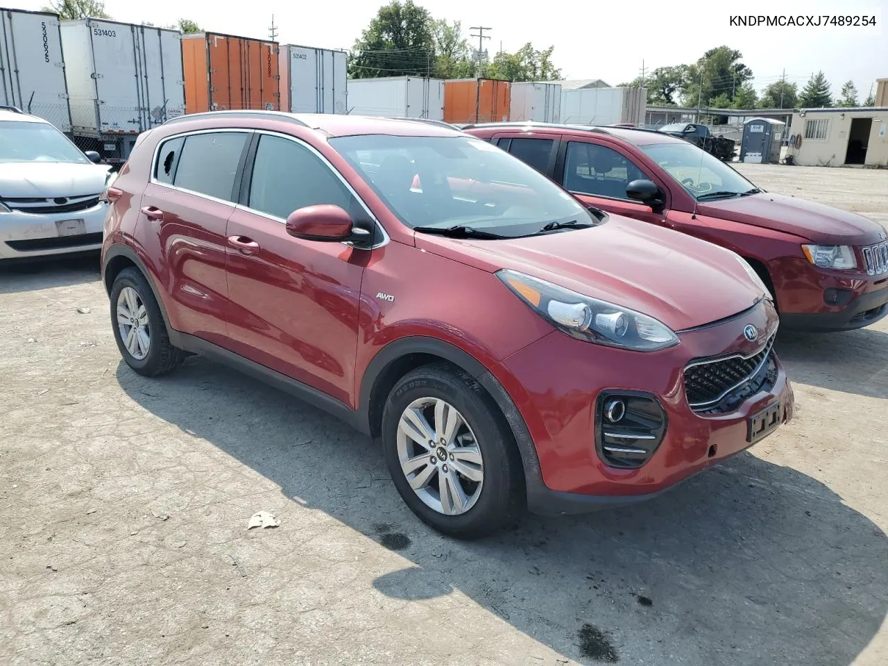 2018 Kia Sportage Lx VIN: KNDPMCACXJ7489254 Lot: 70654474