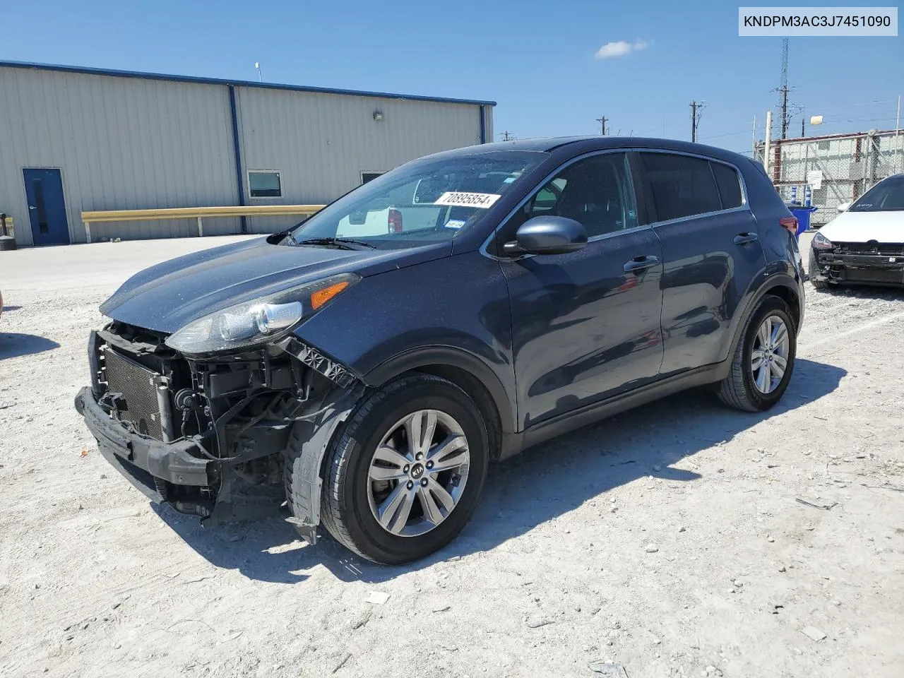 2018 Kia Sportage Lx VIN: KNDPM3AC3J7451090 Lot: 70895854