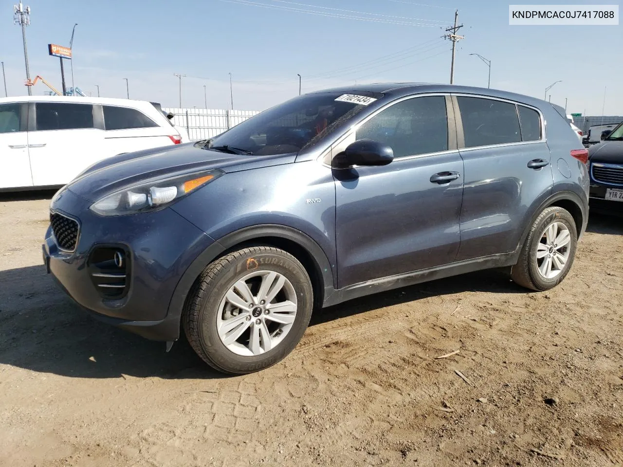 2018 Kia Sportage Lx VIN: KNDPMCAC0J7417088 Lot: 71021434