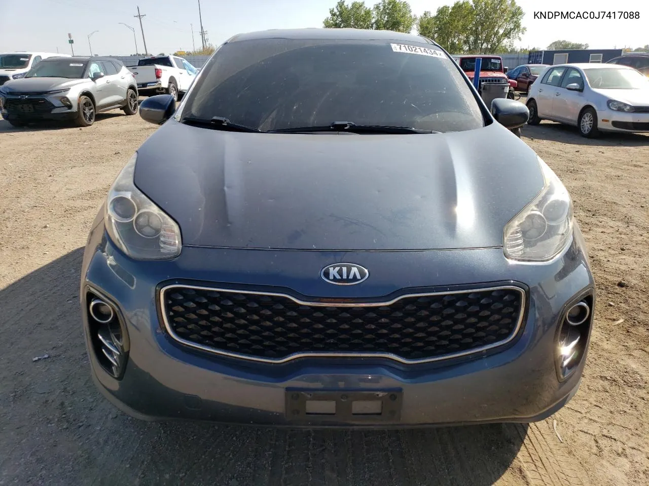 2018 Kia Sportage Lx VIN: KNDPMCAC0J7417088 Lot: 71021434