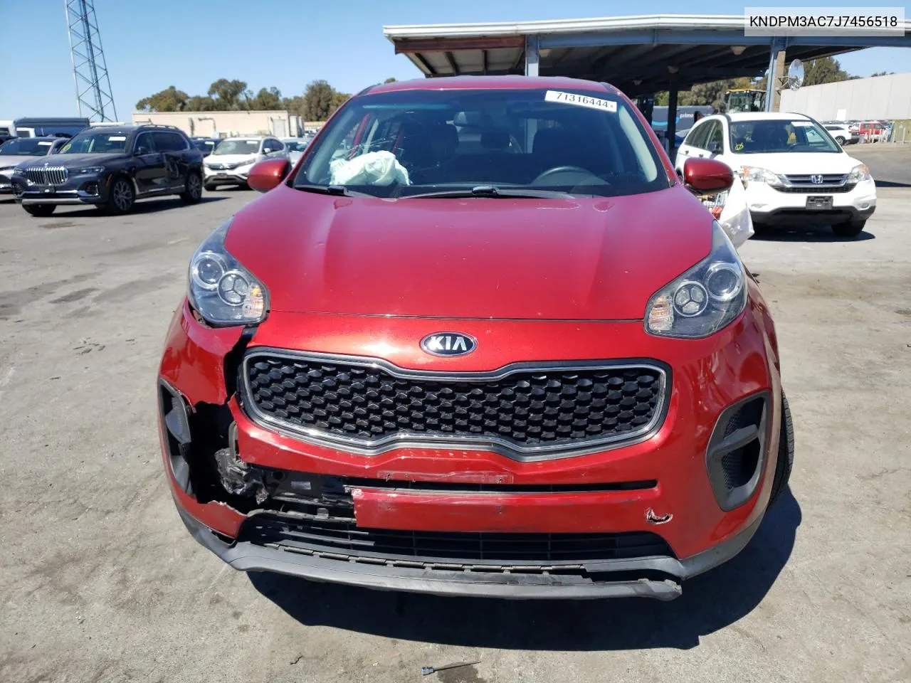 2018 Kia Sportage Lx VIN: KNDPM3AC7J7456518 Lot: 71316444