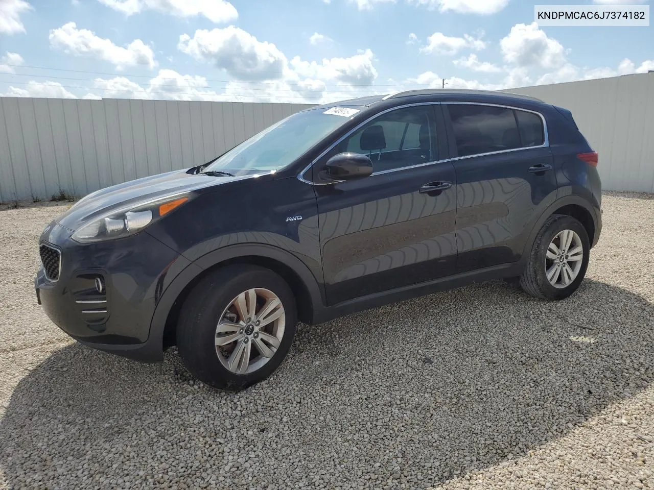 2018 Kia Sportage Lx VIN: KNDPMCAC6J7374182 Lot: 71409184