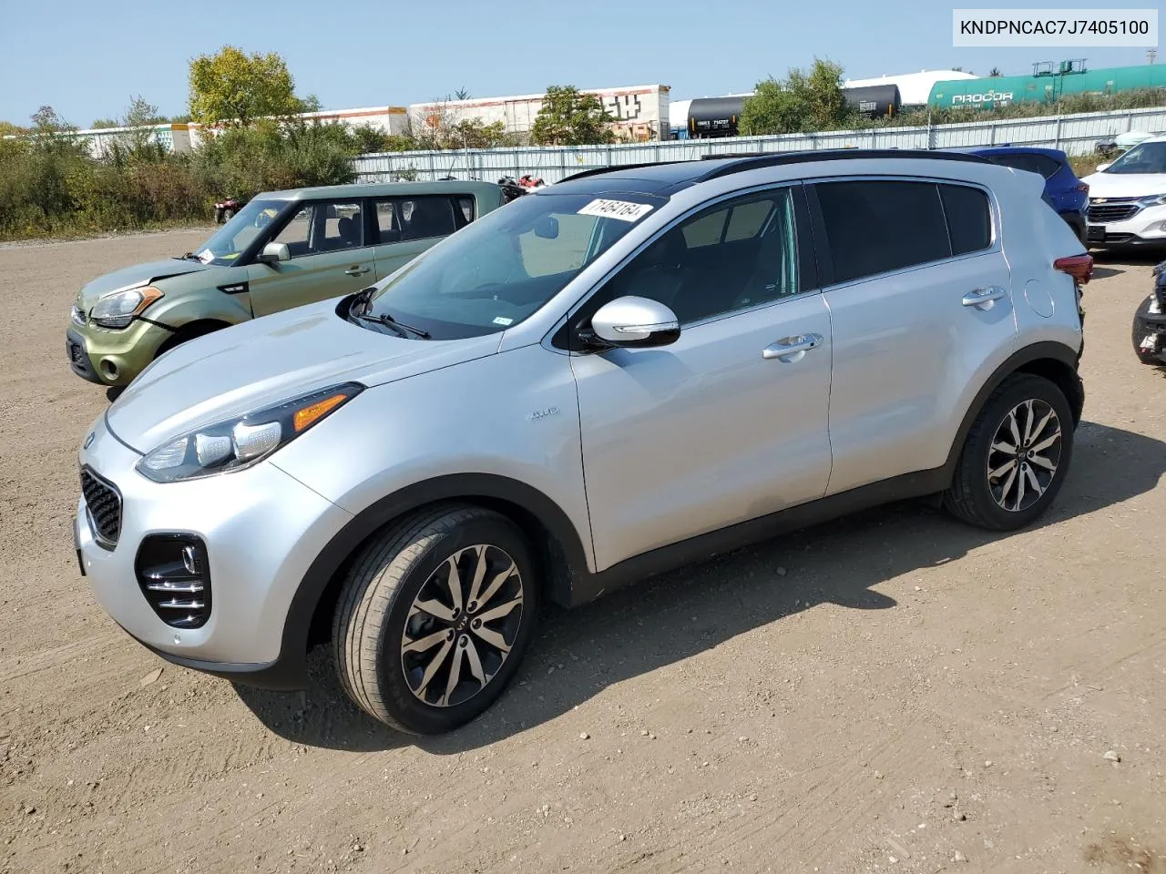 2018 Kia Sportage Ex VIN: KNDPNCAC7J7405100 Lot: 71464164