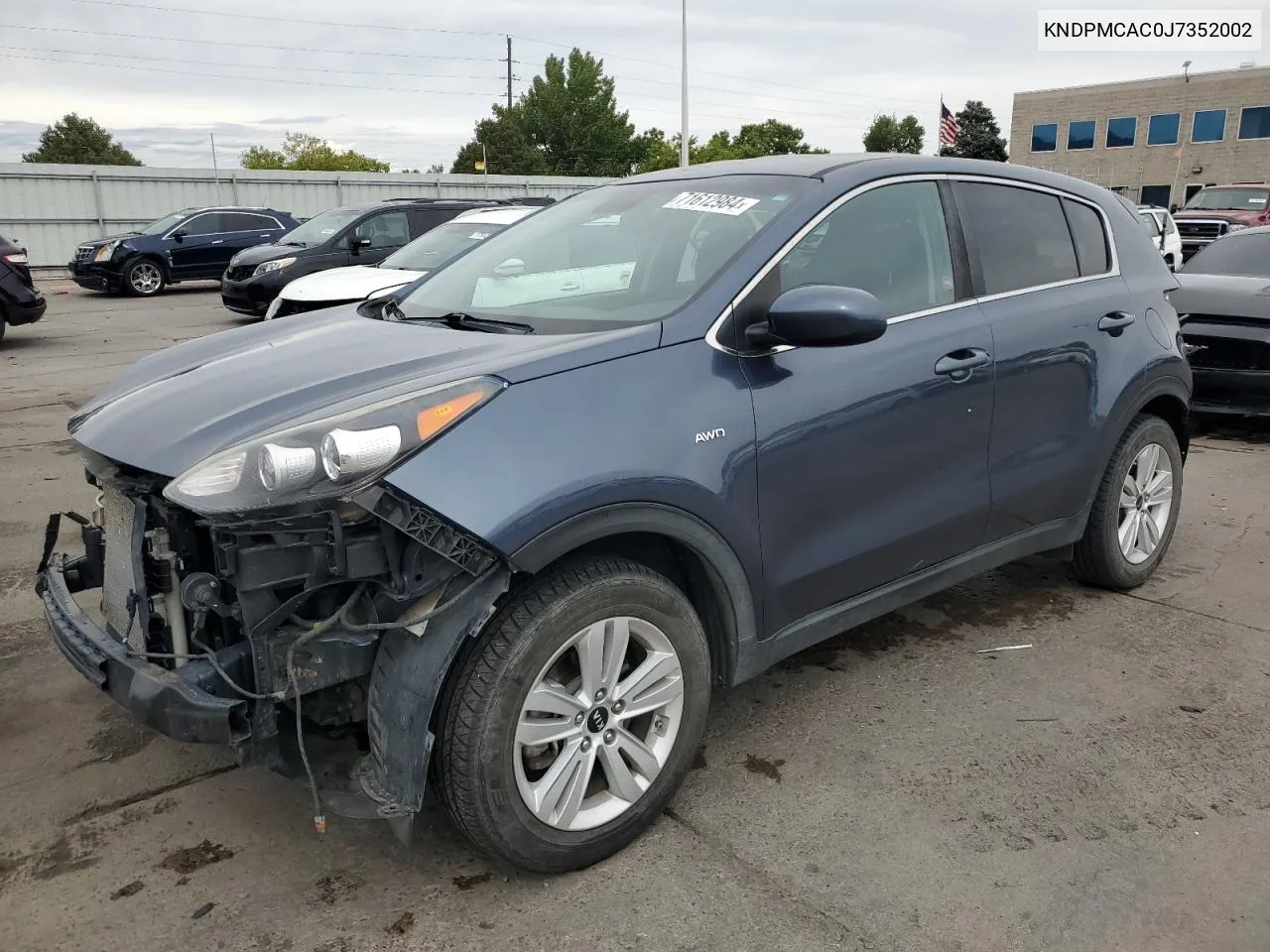 2018 Kia Sportage Lx VIN: KNDPMCAC0J7352002 Lot: 71612984