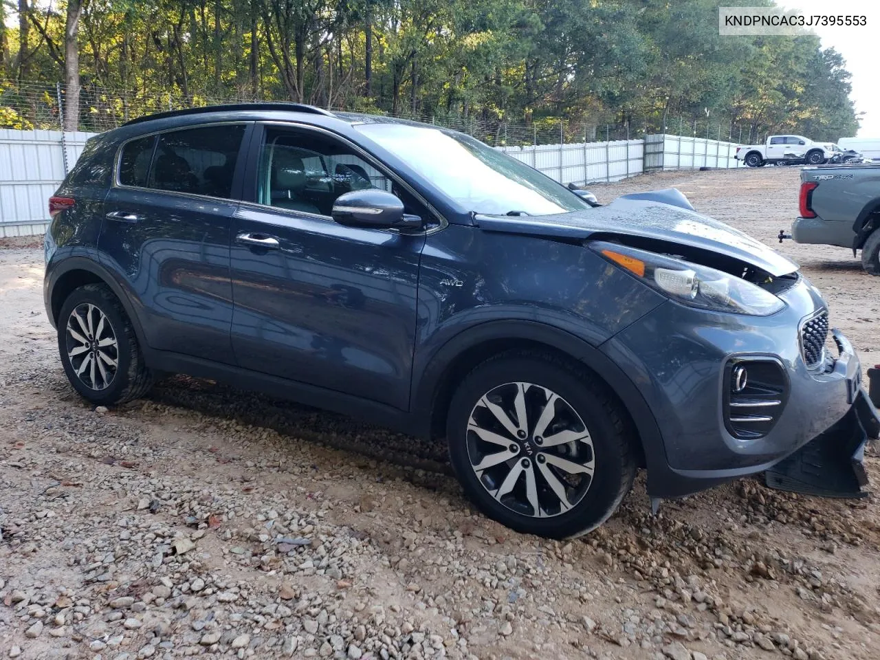 2018 Kia Sportage Ex VIN: KNDPNCAC3J7395553 Lot: 72225294