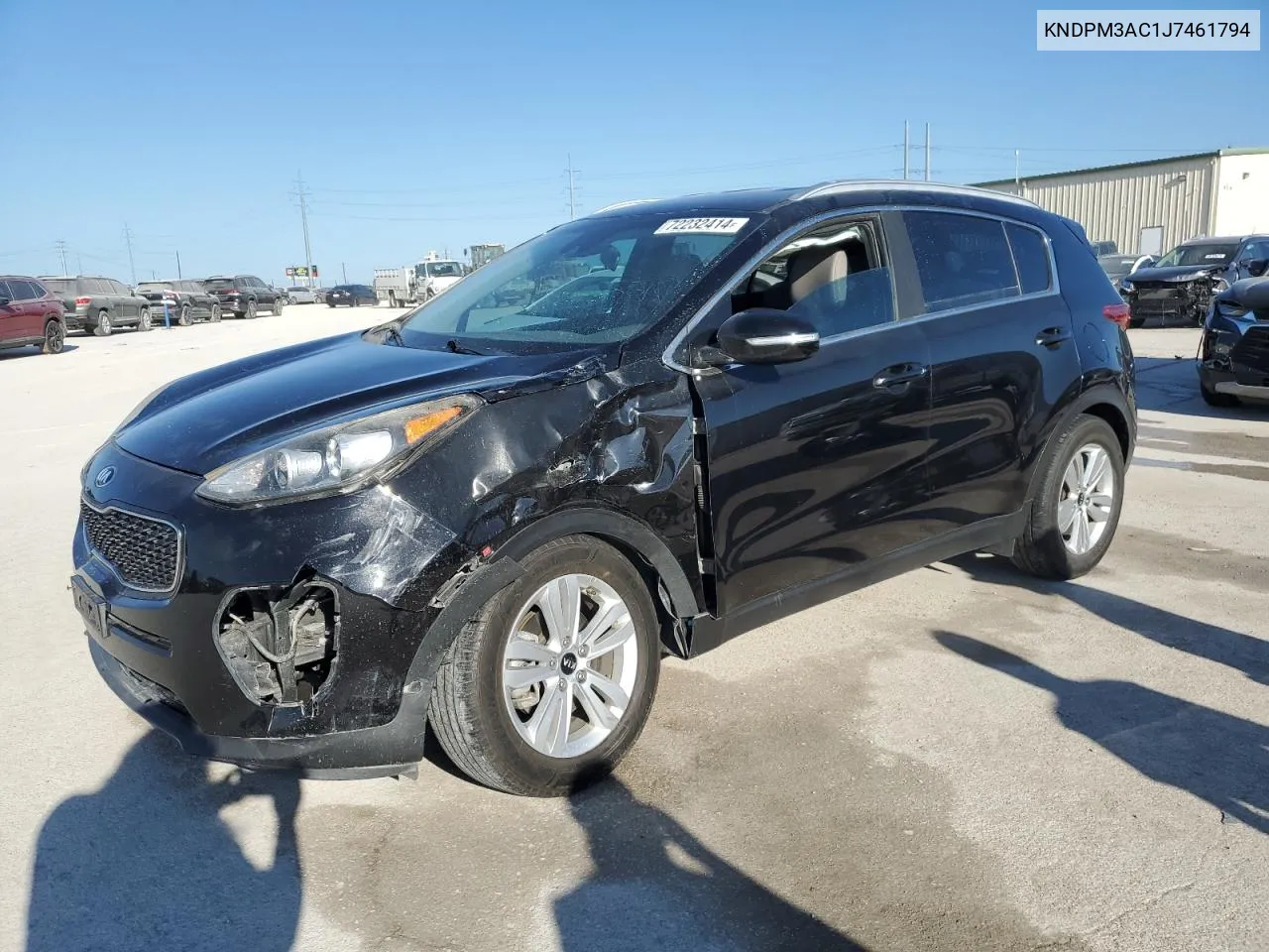 2018 Kia Sportage Lx VIN: KNDPM3AC1J7461794 Lot: 72232414