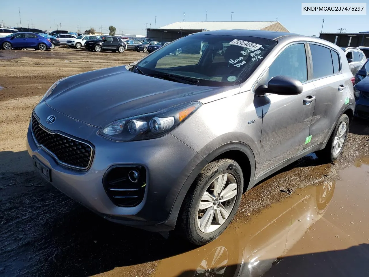 2018 Kia Sportage Lx VIN: KNDPMCAC2J7475297 Lot: 72454254