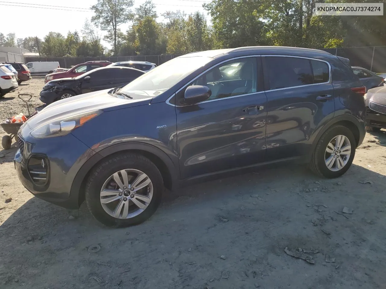 2018 Kia Sportage Lx VIN: KNDPMCAC0J7374274 Lot: 72582384