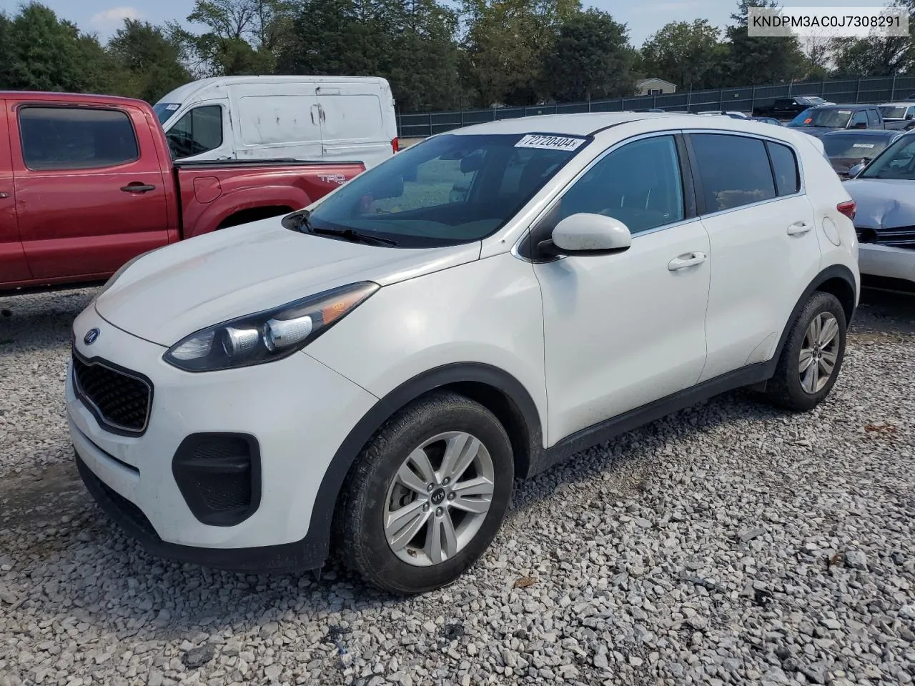 2018 Kia Sportage Lx VIN: KNDPM3AC0J7308291 Lot: 72720404