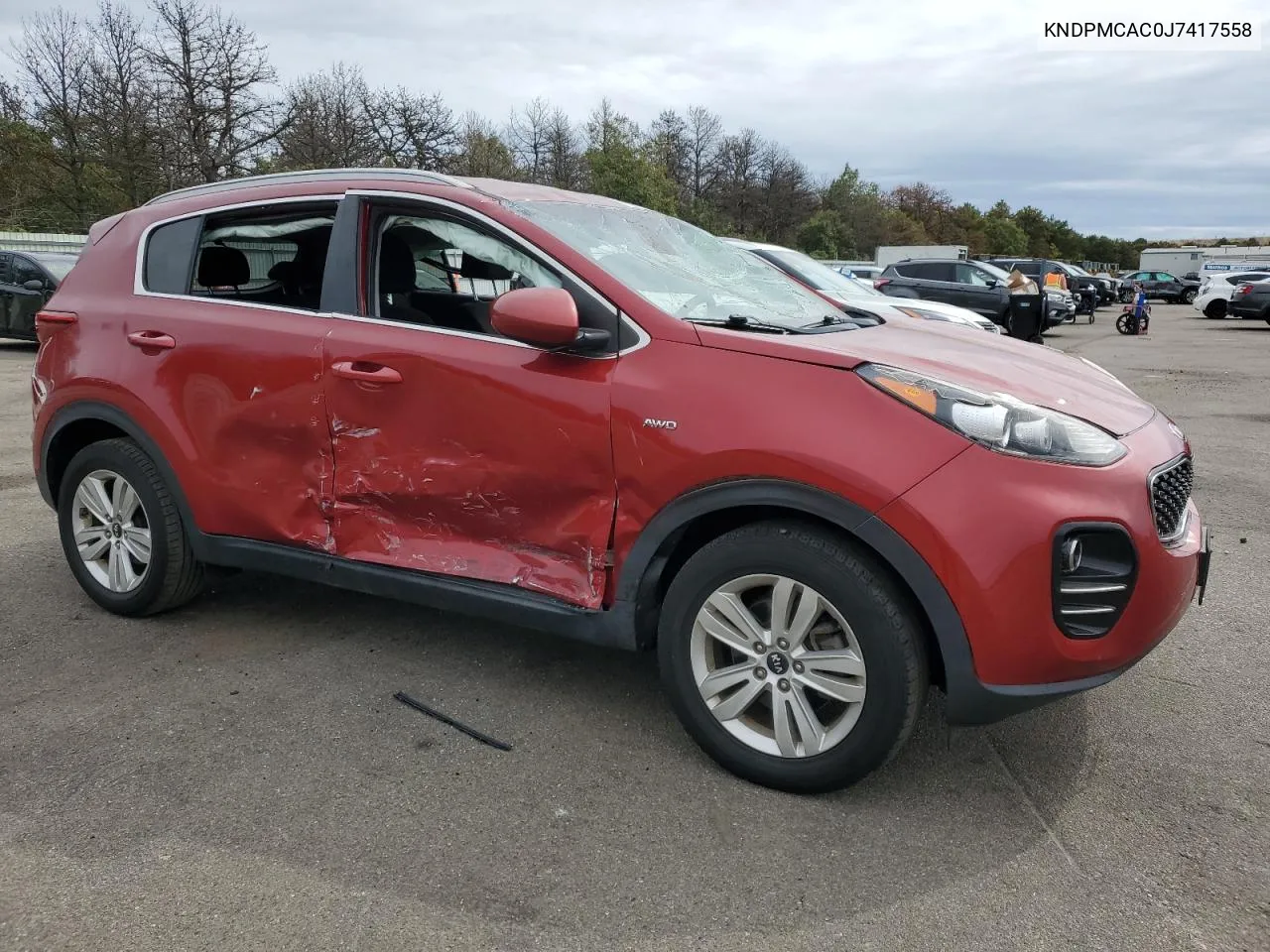 2018 Kia Sportage Lx VIN: KNDPMCAC0J7417558 Lot: 72828634