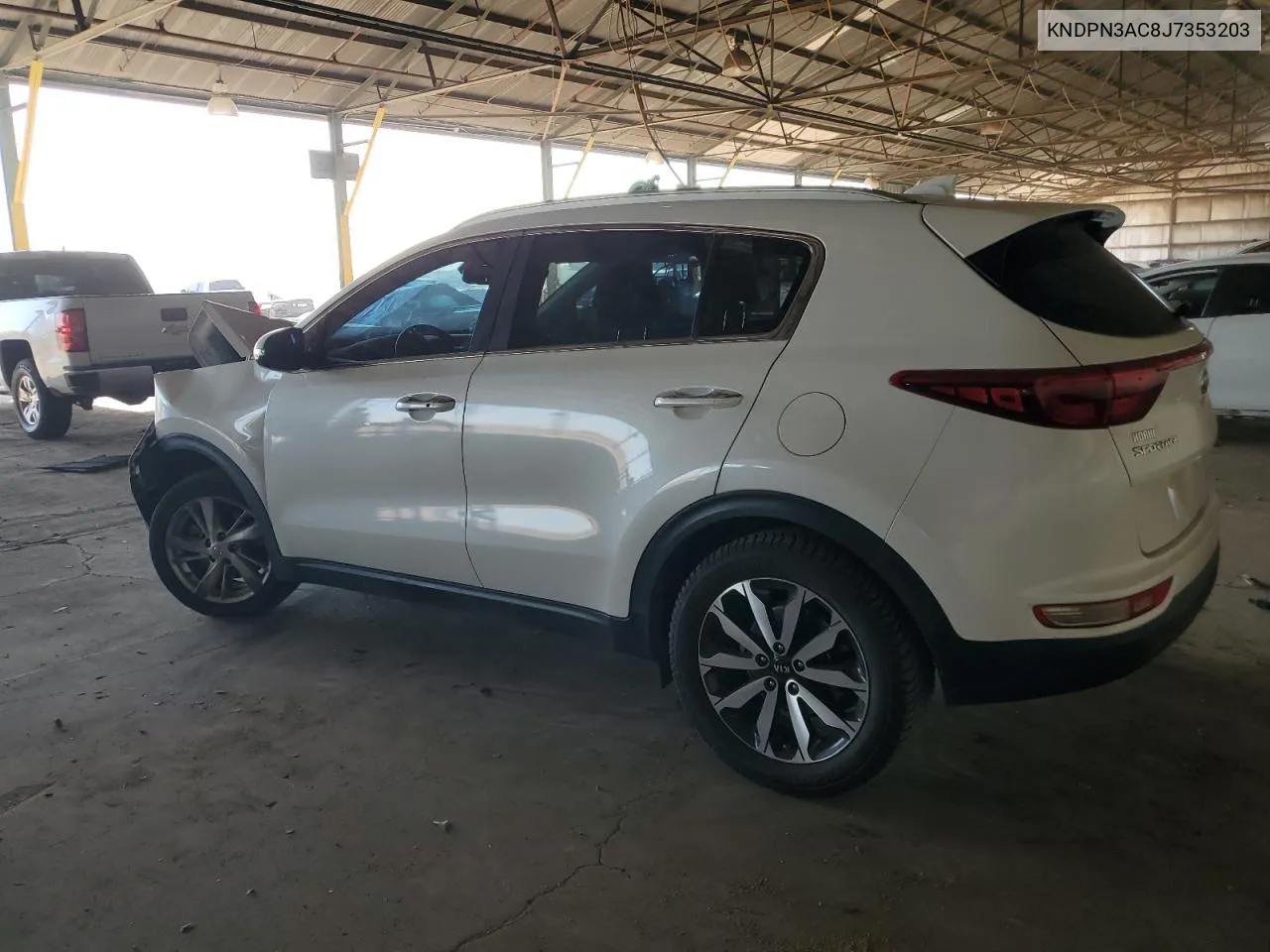 2018 Kia Sportage Ex VIN: KNDPN3AC8J7353203 Lot: 72838064