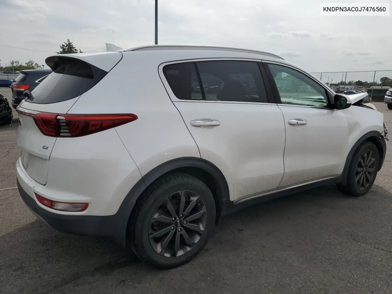 2018 Kia Sportage Ex VIN: KNDPN3AC0J7476560 Lot: 72905814