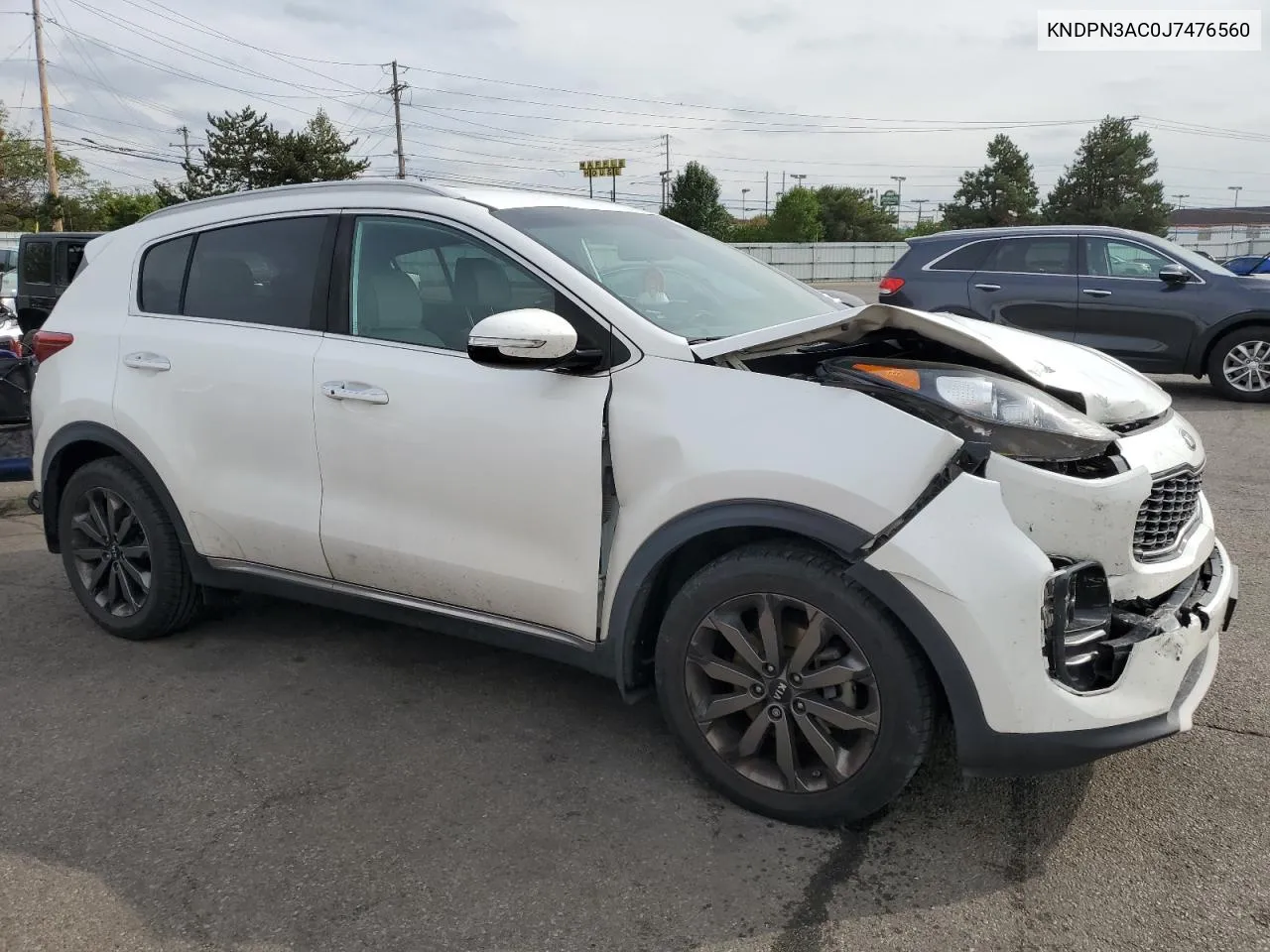 2018 Kia Sportage Ex VIN: KNDPN3AC0J7476560 Lot: 72905814