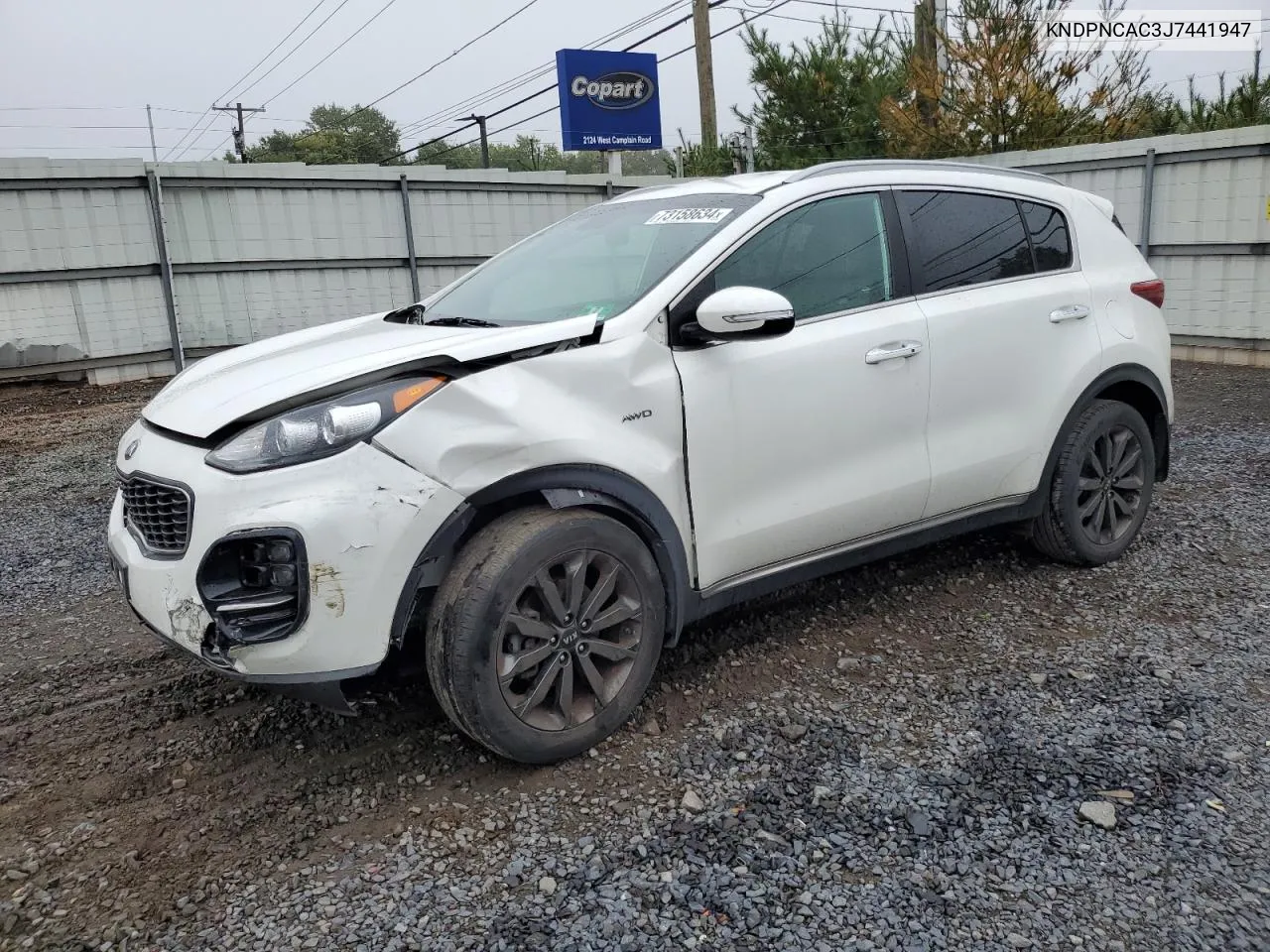 KNDPNCAC3J7441947 2018 Kia Sportage Ex