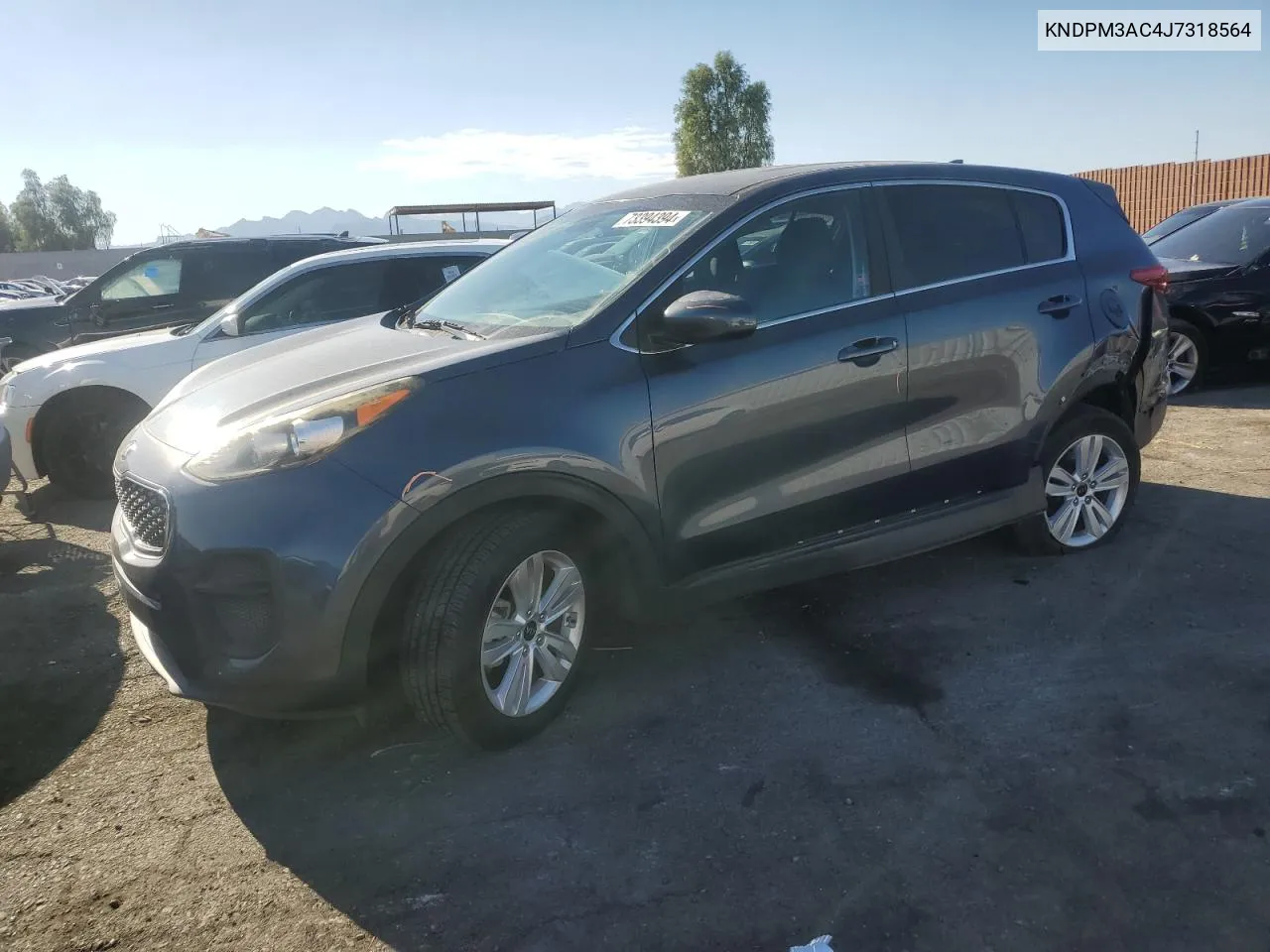 2018 Kia Sportage Lx VIN: KNDPM3AC4J7318564 Lot: 73394394