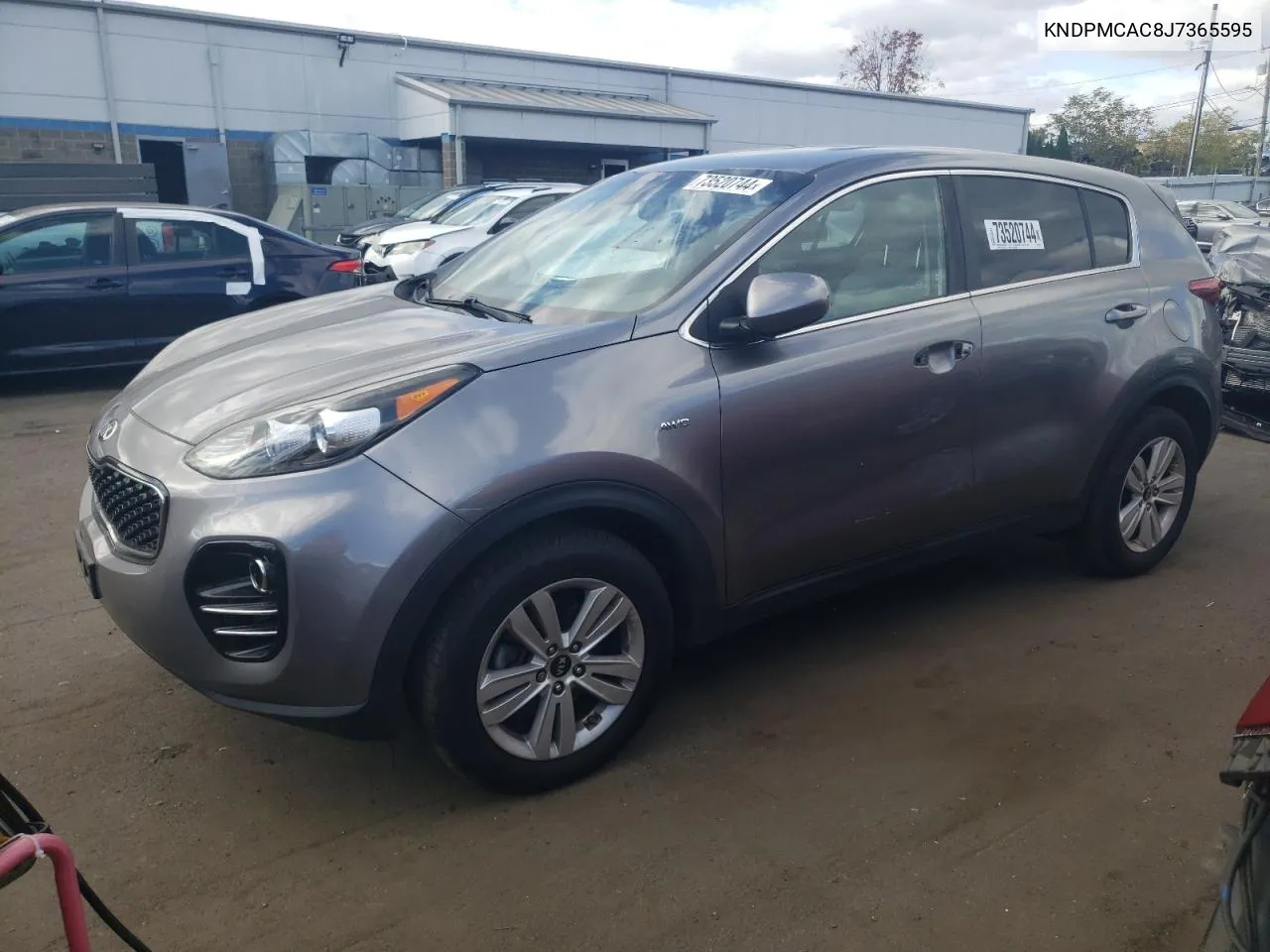 2018 Kia Sportage Lx VIN: KNDPMCAC8J7365595 Lot: 73520744