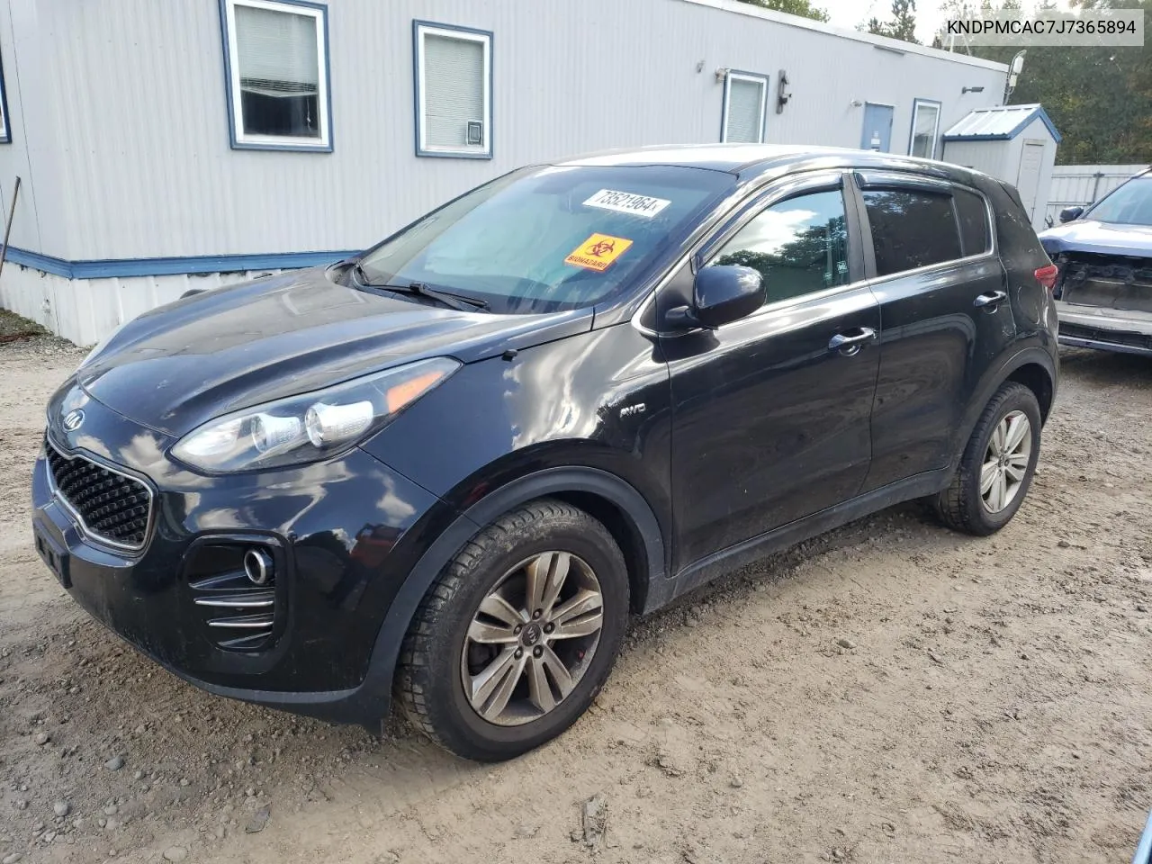 2018 Kia Sportage Lx VIN: KNDPMCAC7J7365894 Lot: 73521964