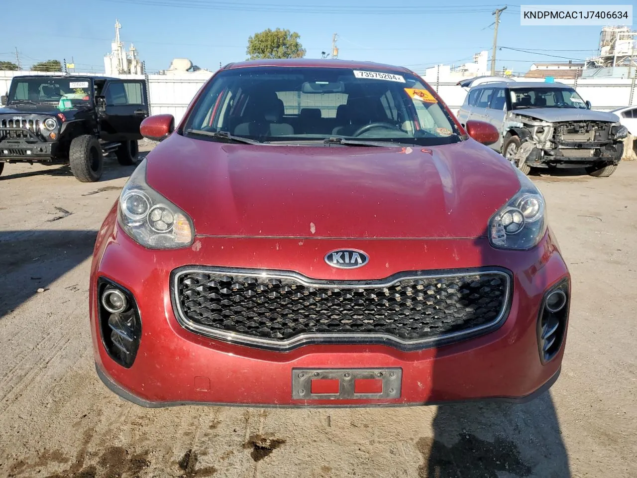 KNDPMCAC1J7406634 2018 Kia Sportage Lx