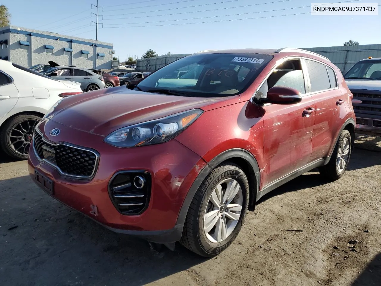 2018 Kia Sportage Lx VIN: KNDPMCAC9J7371437 Lot: 73581914