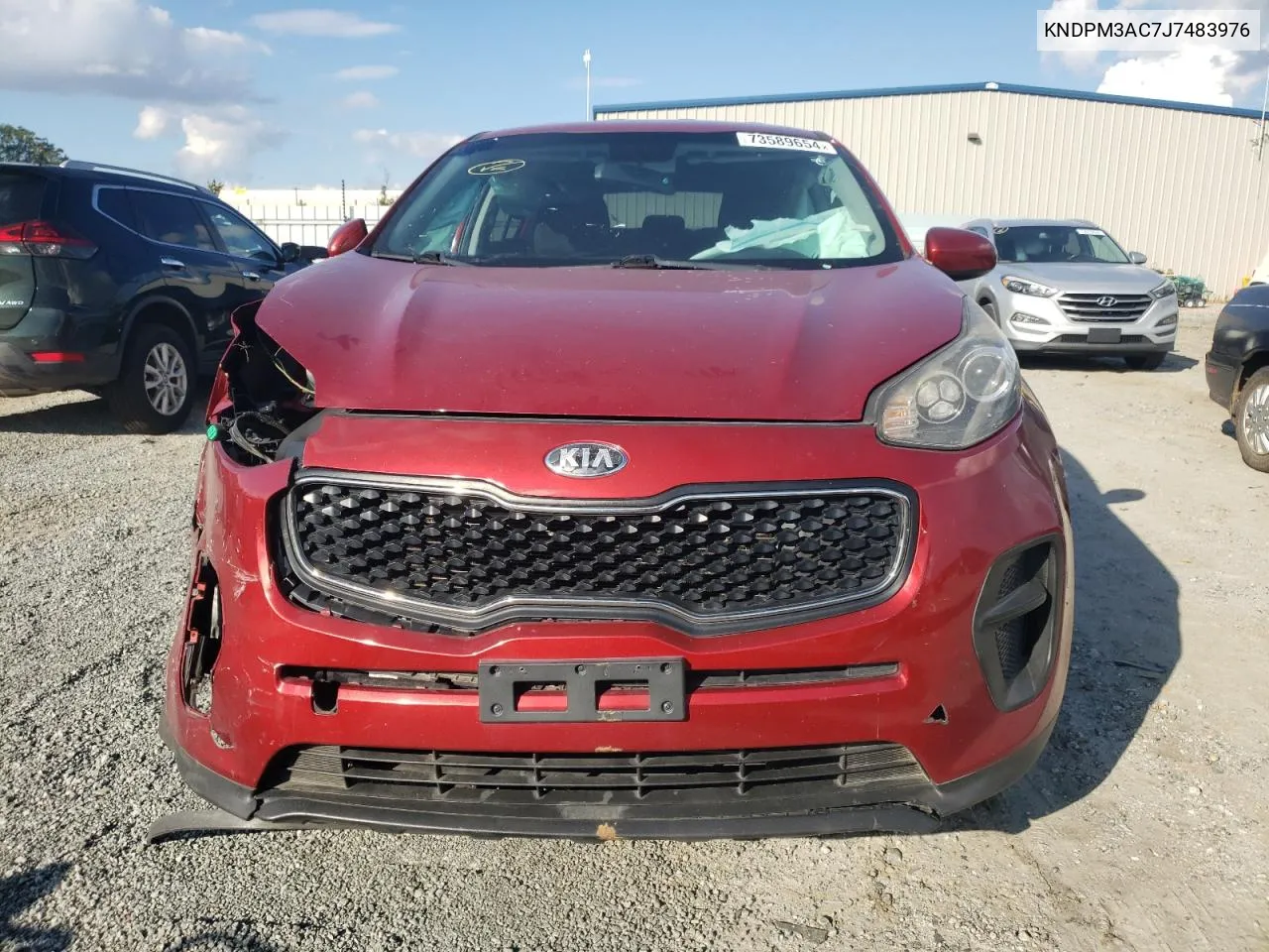 2018 Kia Sportage Lx VIN: KNDPM3AC7J7483976 Lot: 73589654