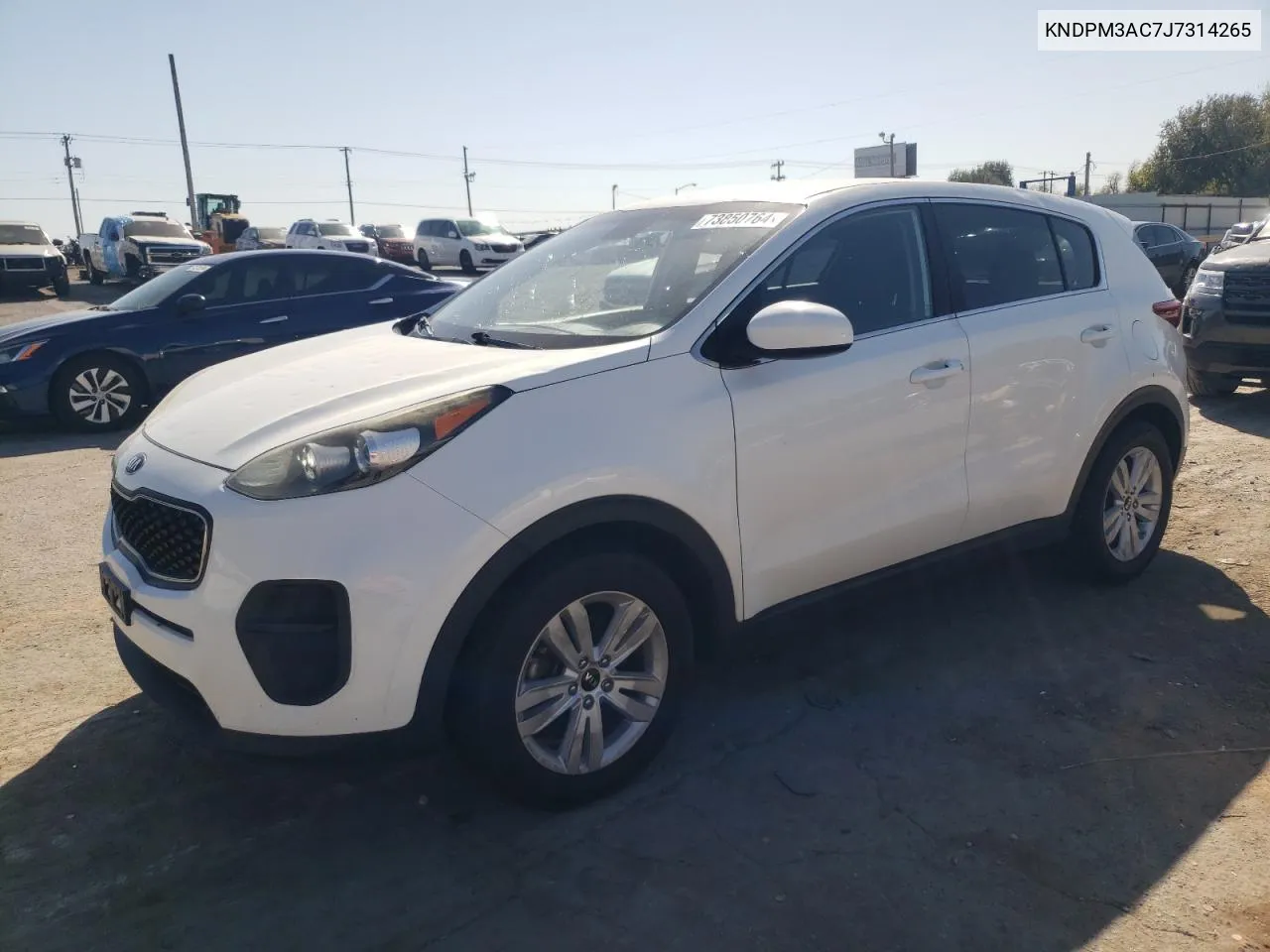 2018 Kia Sportage Lx VIN: KNDPM3AC7J7314265 Lot: 73850764