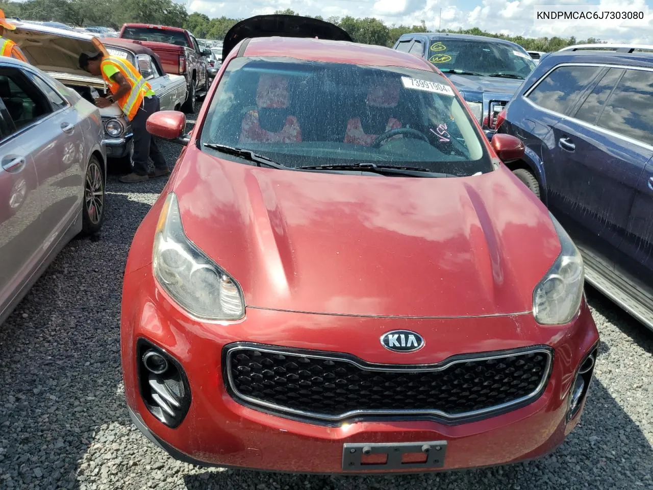 KNDPMCAC6J7303080 2018 Kia Sportage Lx