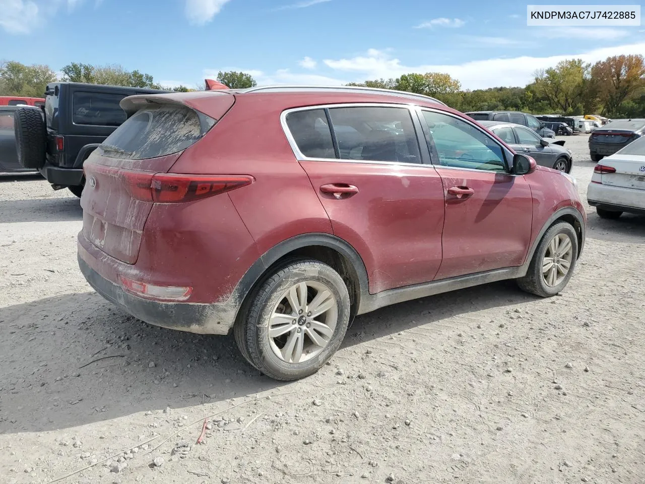 2018 Kia Sportage Lx VIN: KNDPM3AC7J7422885 Lot: 74027074