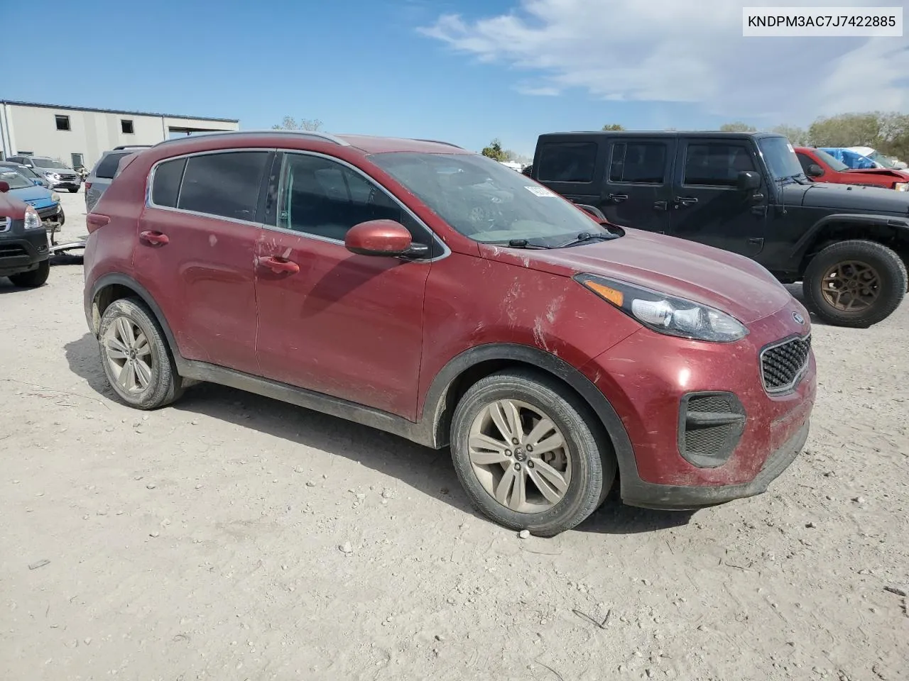 2018 Kia Sportage Lx VIN: KNDPM3AC7J7422885 Lot: 74027074