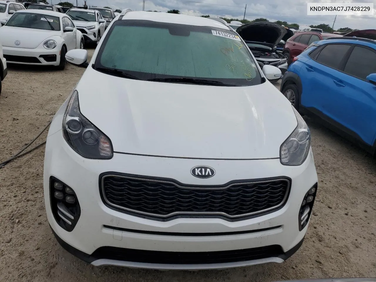 2018 Kia Sportage Ex VIN: KNDPN3AC7J7428229 Lot: 74132234