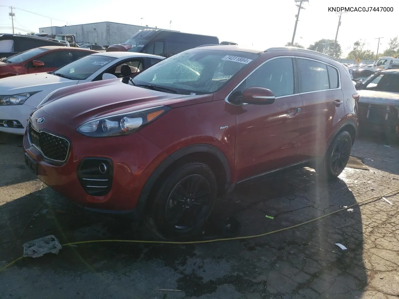 2018 Kia Sportage Lx VIN: KNDPMCAC0J7447000 Lot: 74311884