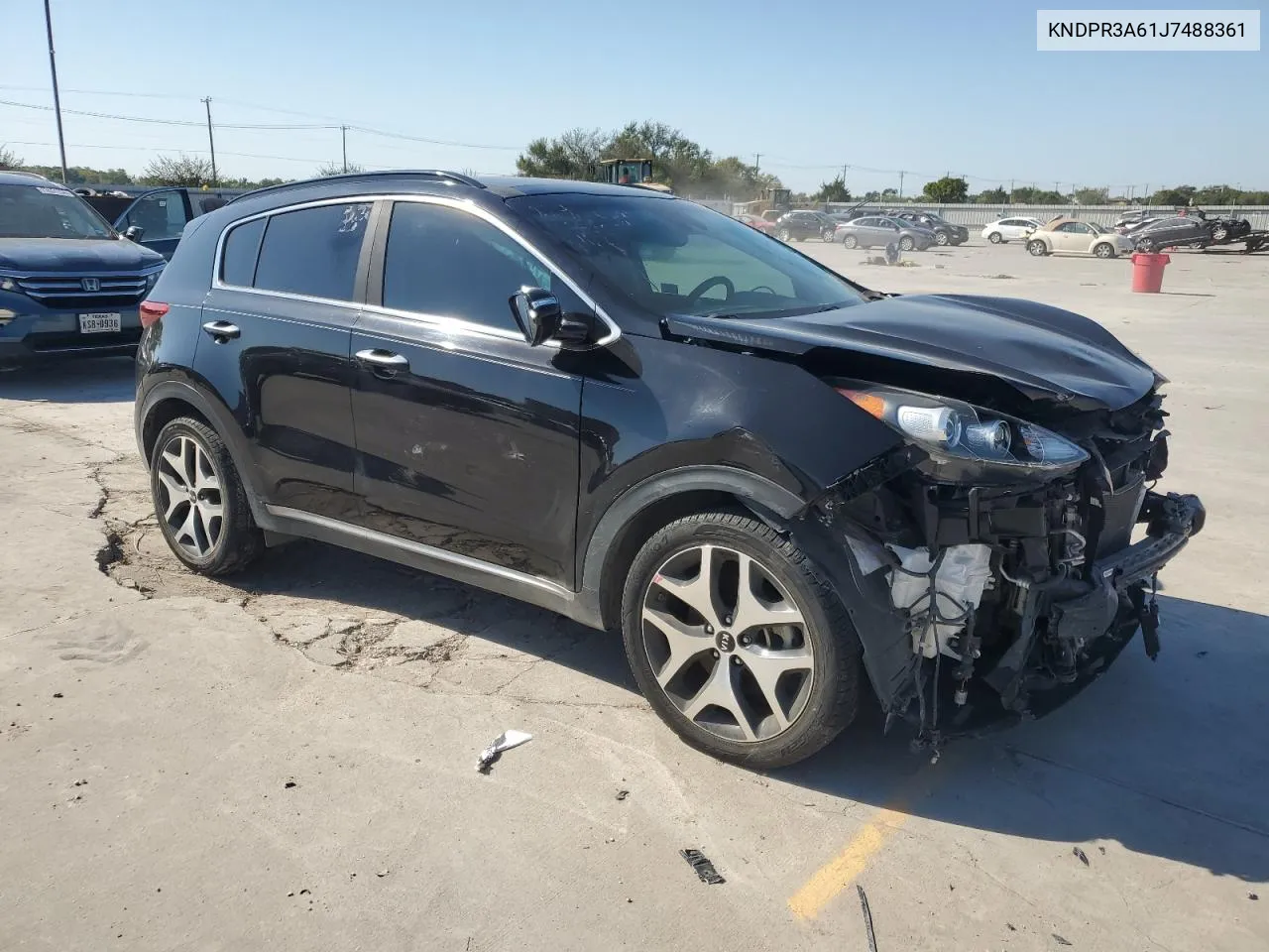 2018 Kia Sportage Sx VIN: KNDPR3A61J7488361 Lot: 74358014