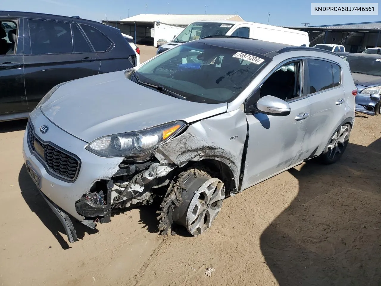 KNDPRCA68J7446561 2018 Kia Sportage Sx