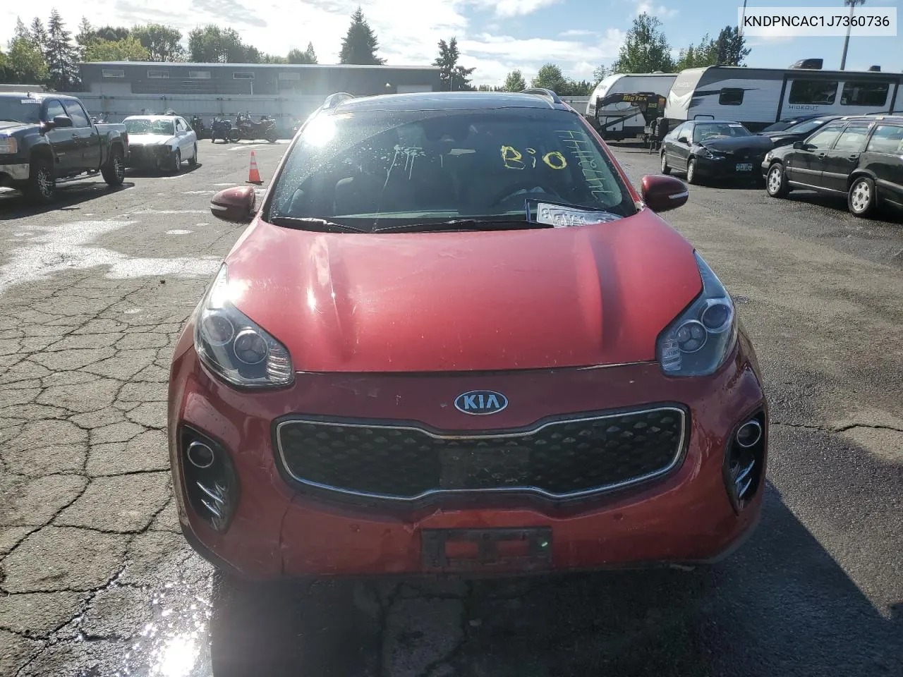 2018 Kia Sportage Ex VIN: KNDPNCAC1J7360736 Lot: 74721144