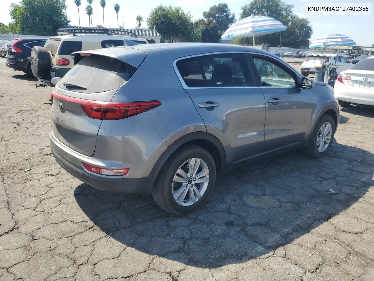 2018 Kia Sportage Lx VIN: KNDPM3AC1J7402356 Lot: 74808444