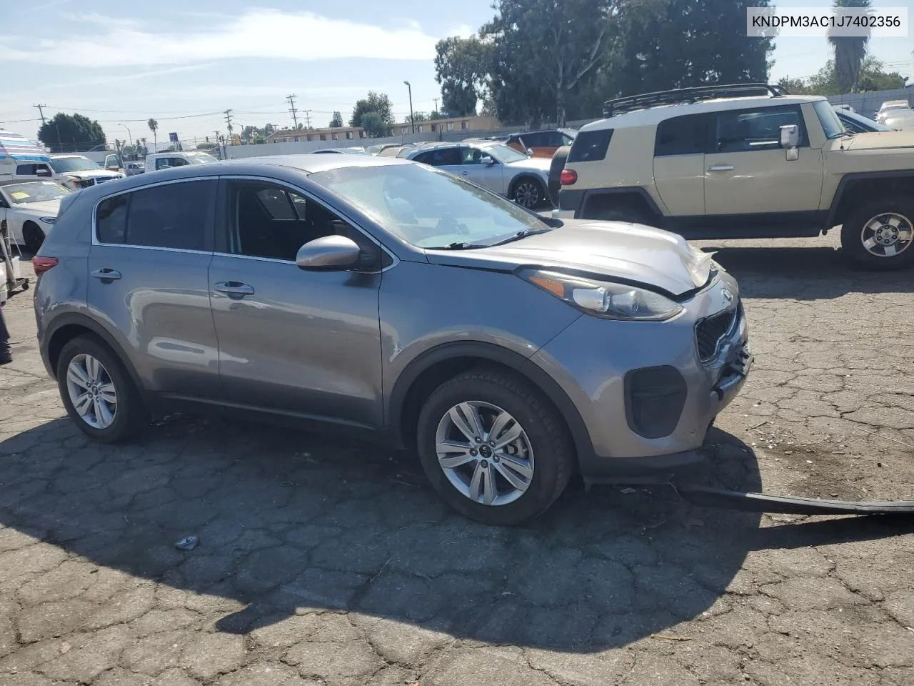 2018 Kia Sportage Lx VIN: KNDPM3AC1J7402356 Lot: 74808444