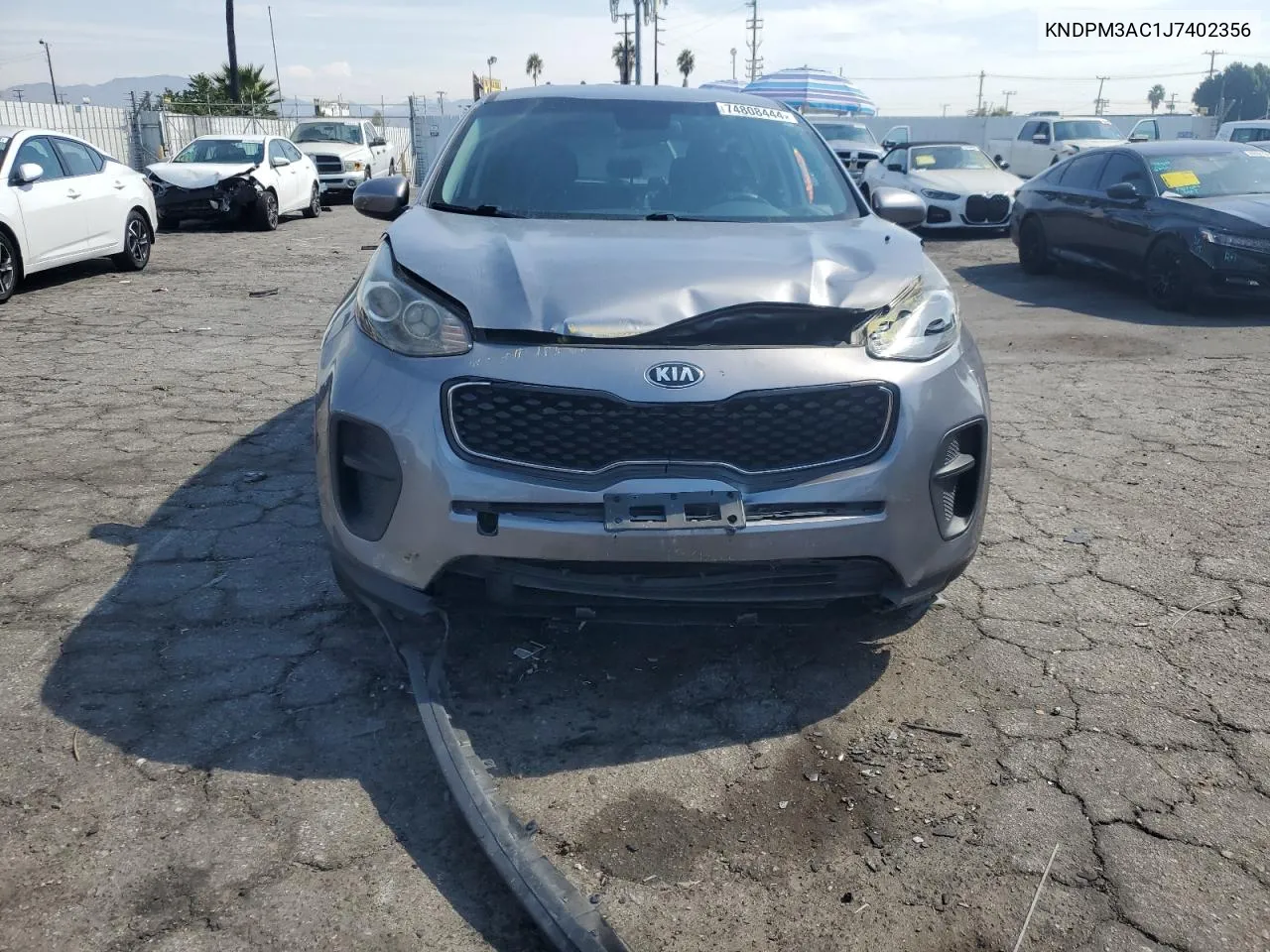 2018 Kia Sportage Lx VIN: KNDPM3AC1J7402356 Lot: 74808444