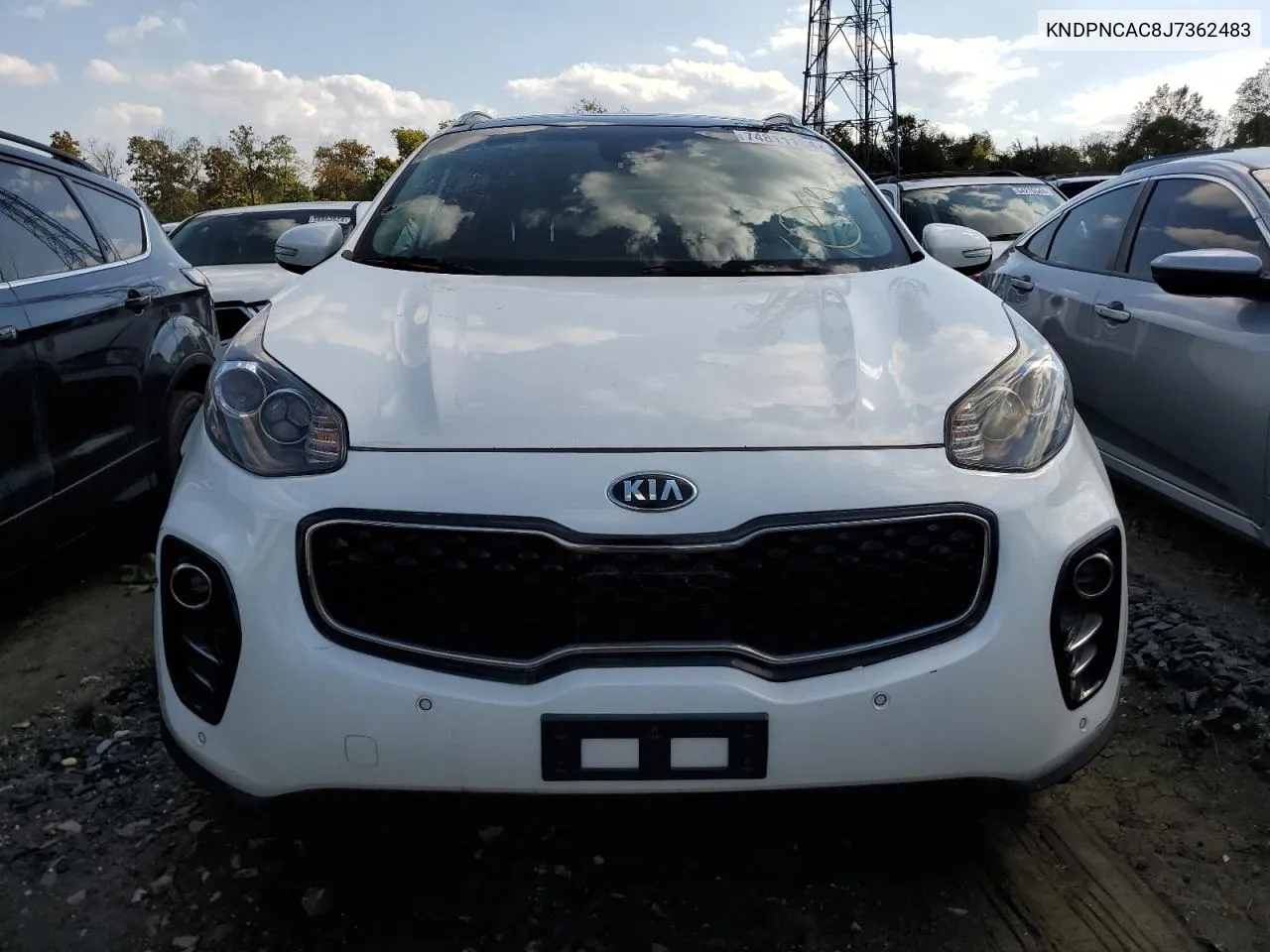 2018 Kia Sportage Ex VIN: KNDPNCAC8J7362483 Lot: 74811184