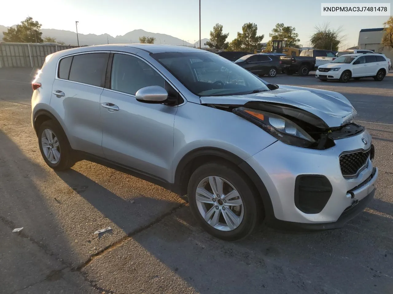 2018 Kia Sportage Lx VIN: KNDPM3AC3J7481478 Lot: 74836264