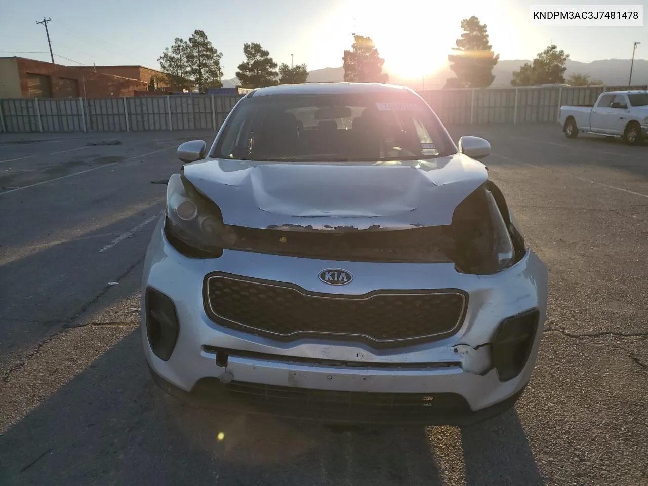 2018 Kia Sportage Lx VIN: KNDPM3AC3J7481478 Lot: 74836264