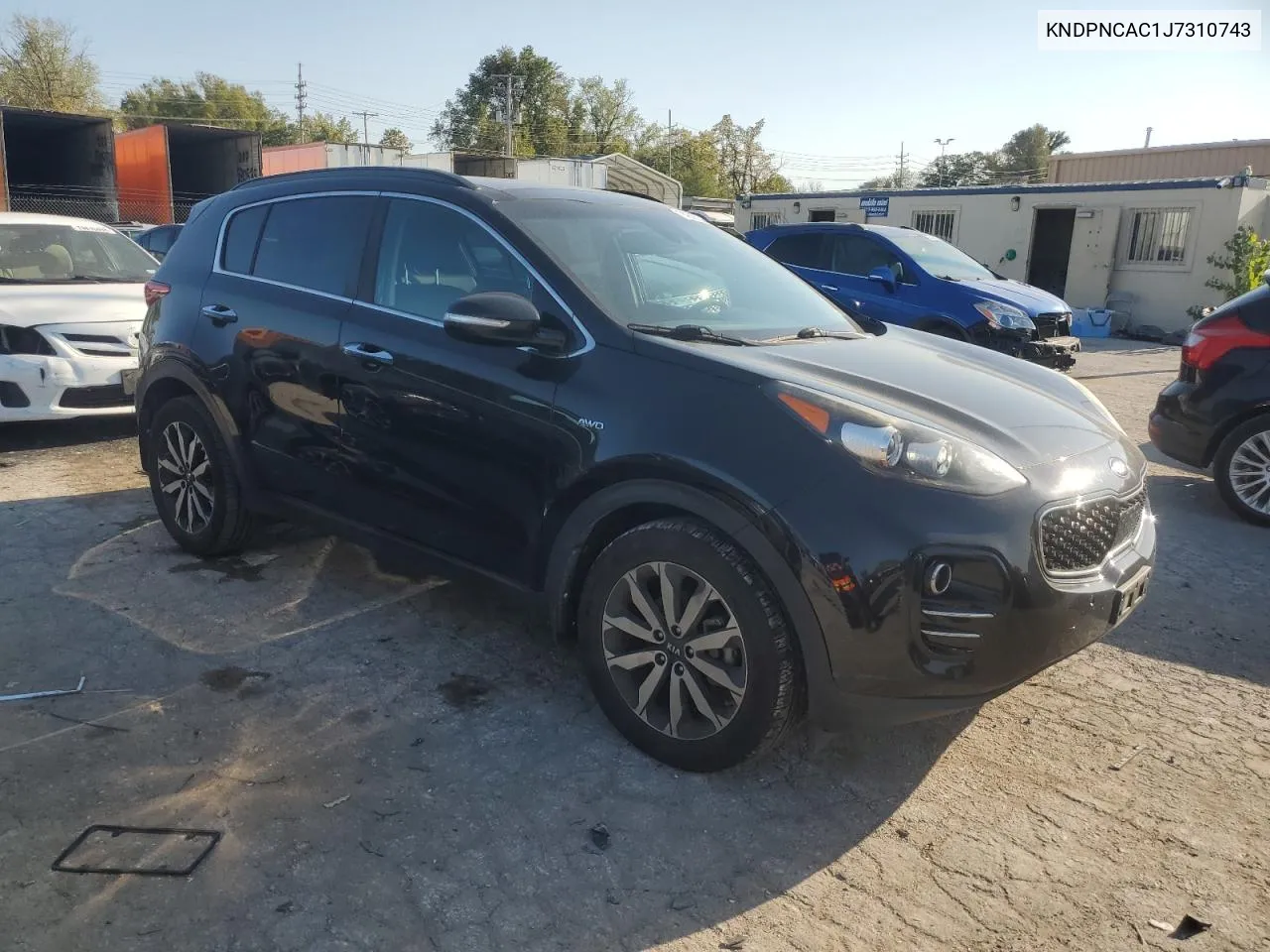 2018 Kia Sportage Ex VIN: KNDPNCAC1J7310743 Lot: 74848004