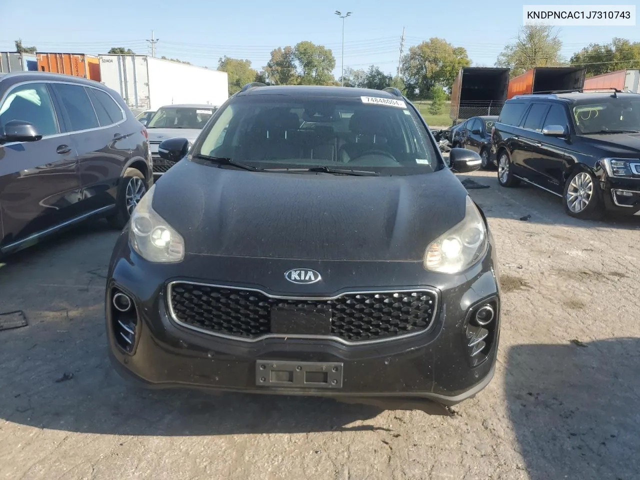 2018 Kia Sportage Ex VIN: KNDPNCAC1J7310743 Lot: 74848004