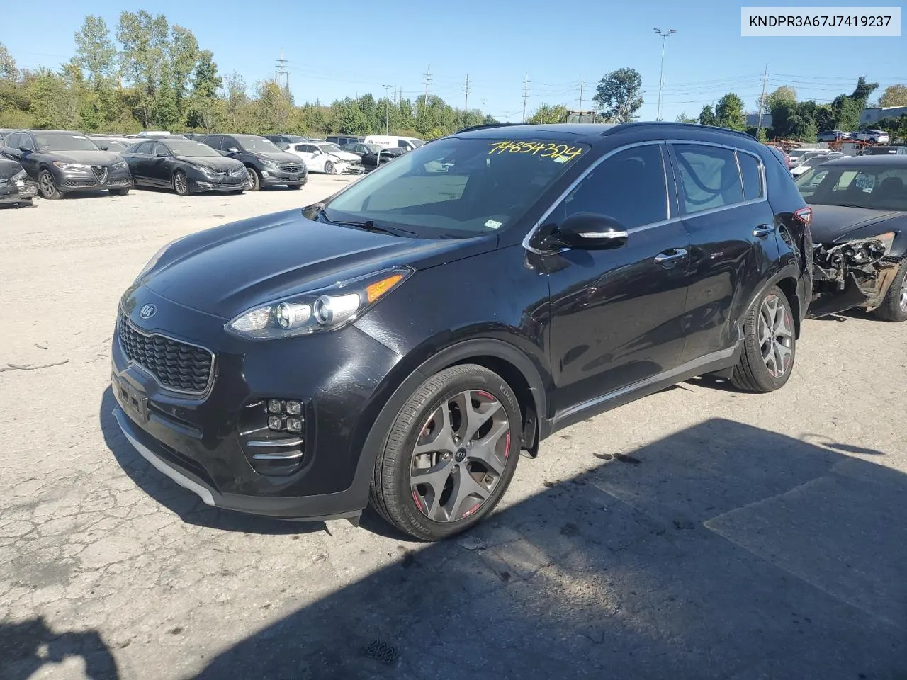 2018 Kia Sportage Sx VIN: KNDPR3A67J7419237 Lot: 74854324