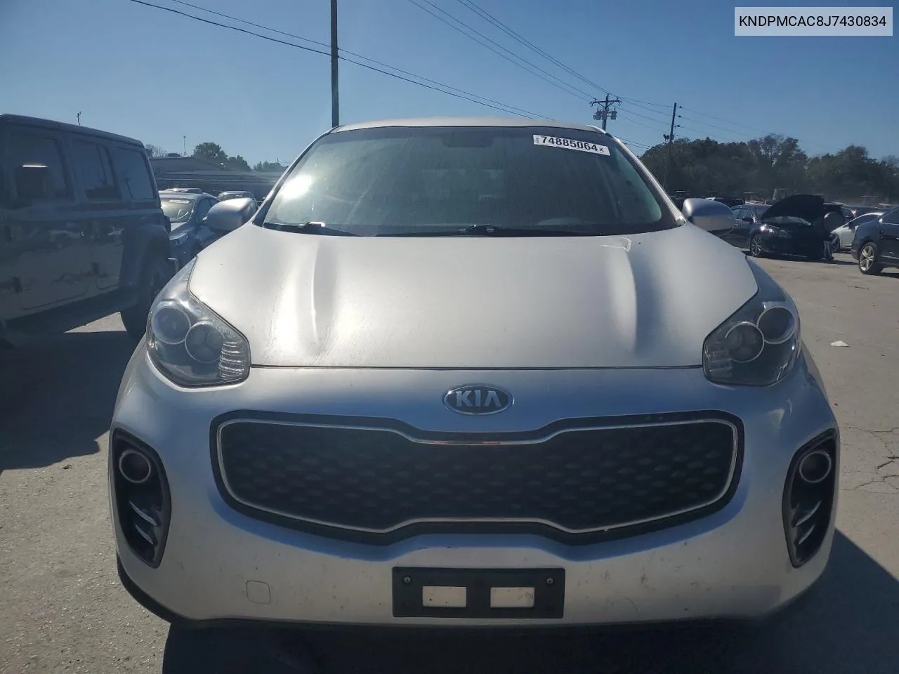 2018 Kia Sportage Lx VIN: KNDPMCAC8J7430834 Lot: 74885064