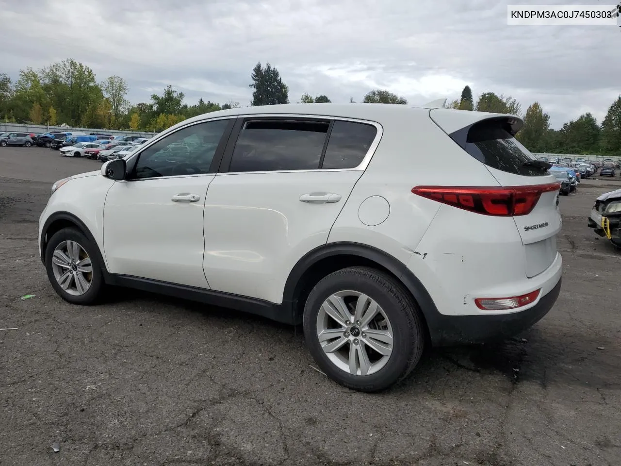 2018 Kia Sportage Lx VIN: KNDPM3AC0J7450303 Lot: 75279244