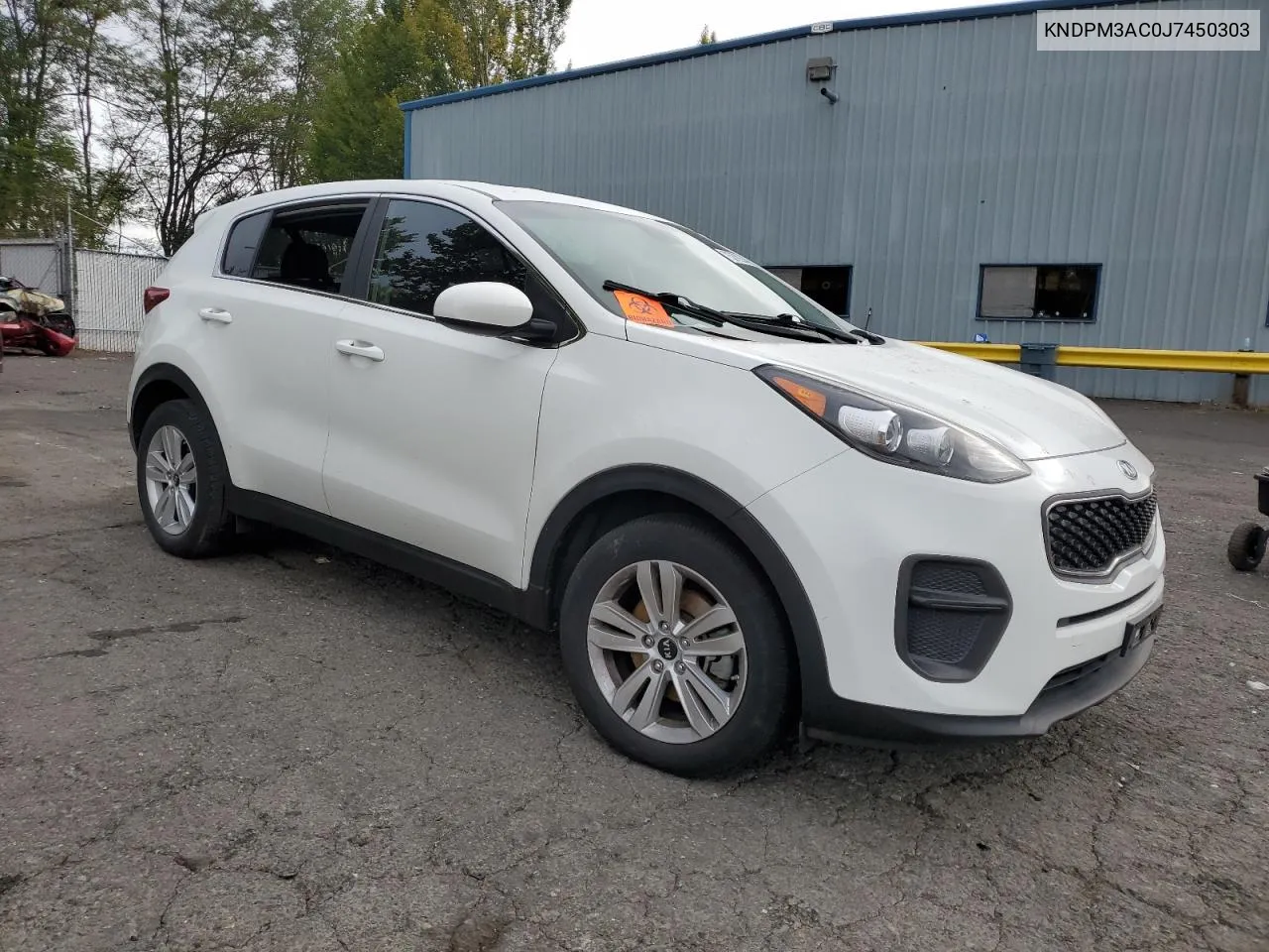 KNDPM3AC0J7450303 2018 Kia Sportage Lx